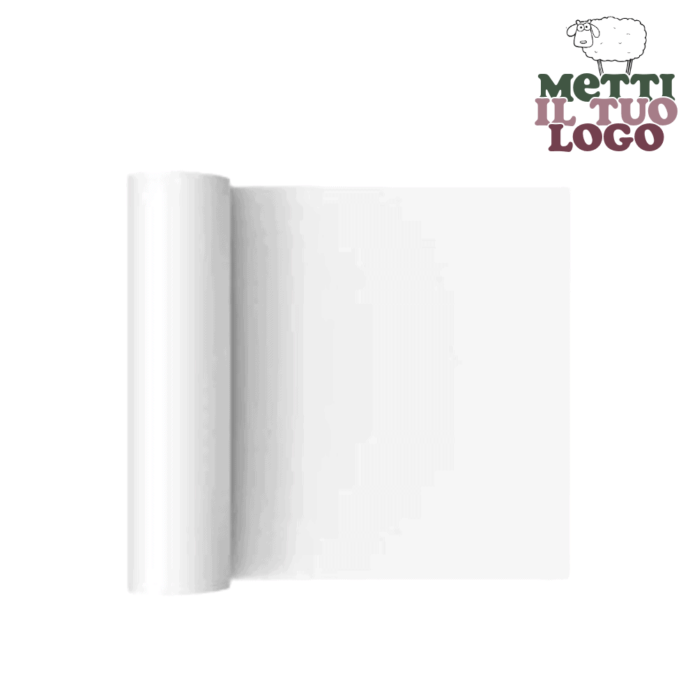 Nappe jetable personnalisée compostable en rouleau 7x110 cm.