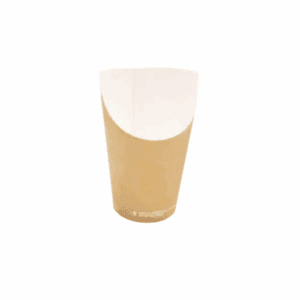 Petit gobelet en carton havane 360 ml pour aliments frits