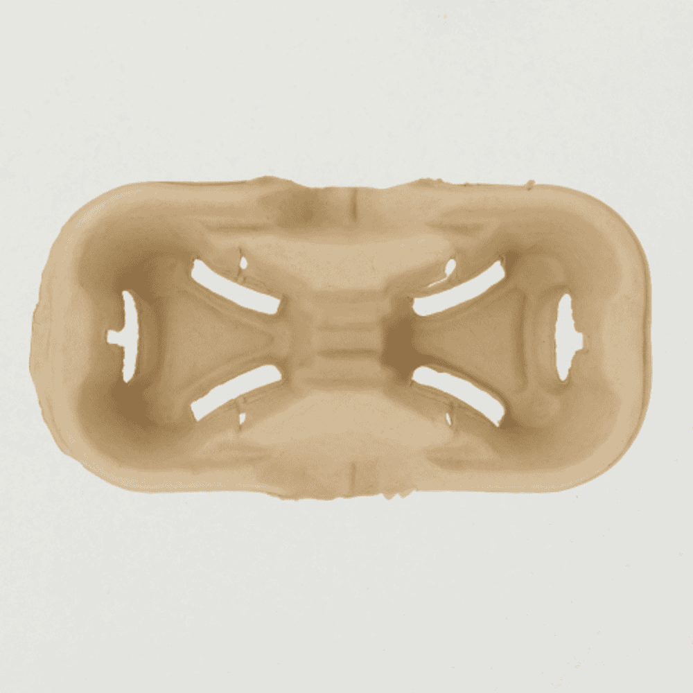 Support gobelets biodégradable séparable, pack économique 480 unités.