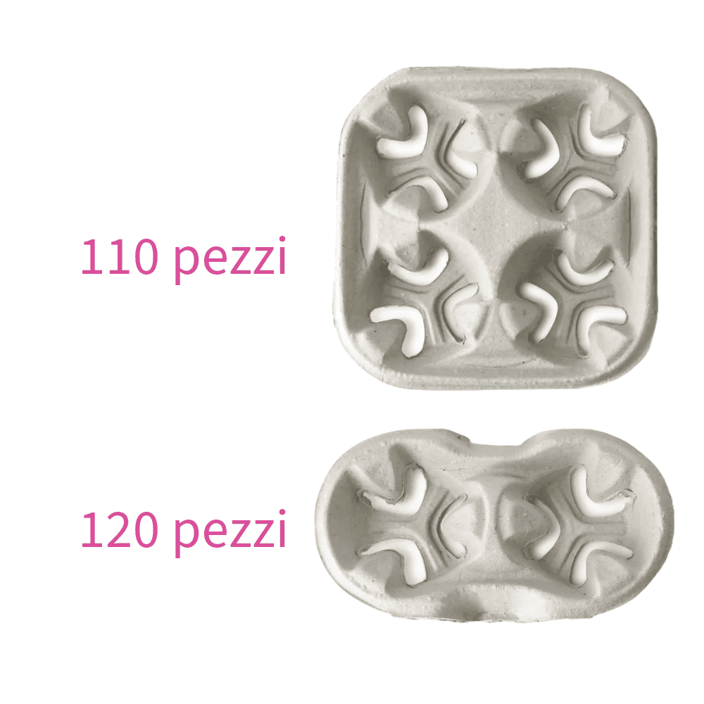 Porte-verre carton écologique deux tailles - Lot de 230 unités