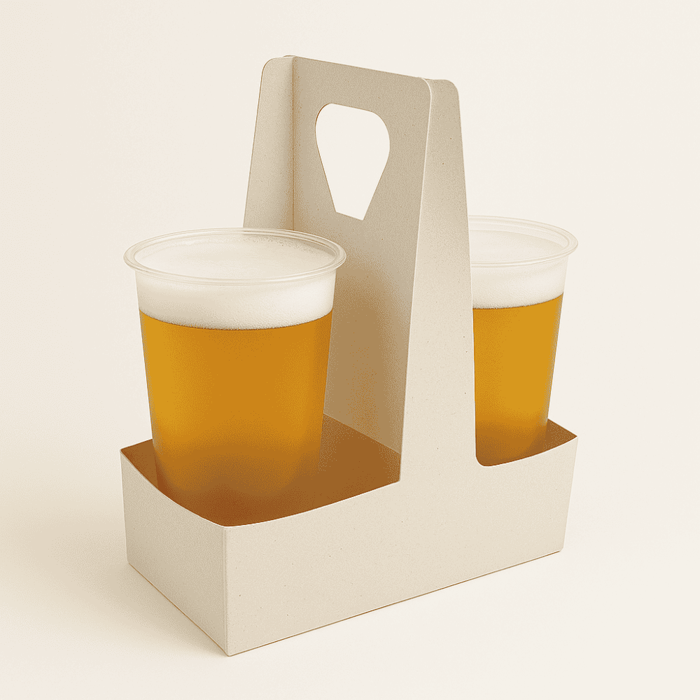Solutions de transport bière pratiques et durables - 2 compartiments, 250 pièces.