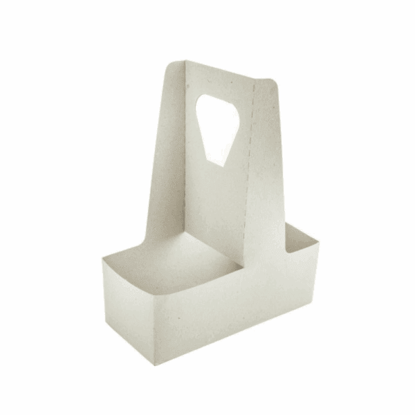 Porte-verres bière carton 2 compartiments - Pack économique 250 unités.
