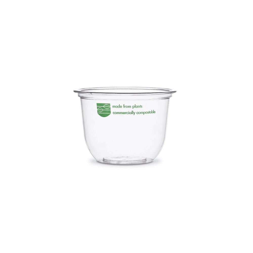 Récipients alimentaires transparents ronds 300 ml, 100 pcs.