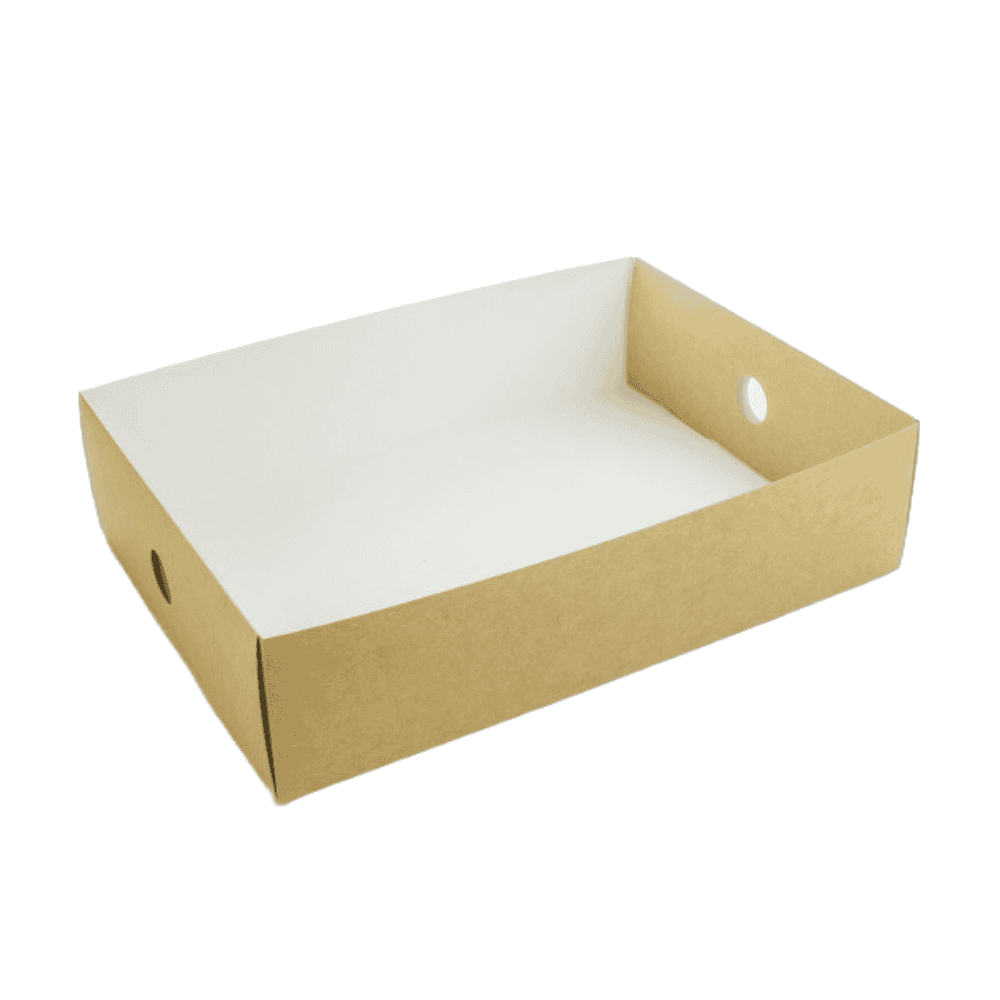 Récipient en carton recyclé pour boîtes de produits biologiques, taille un demi