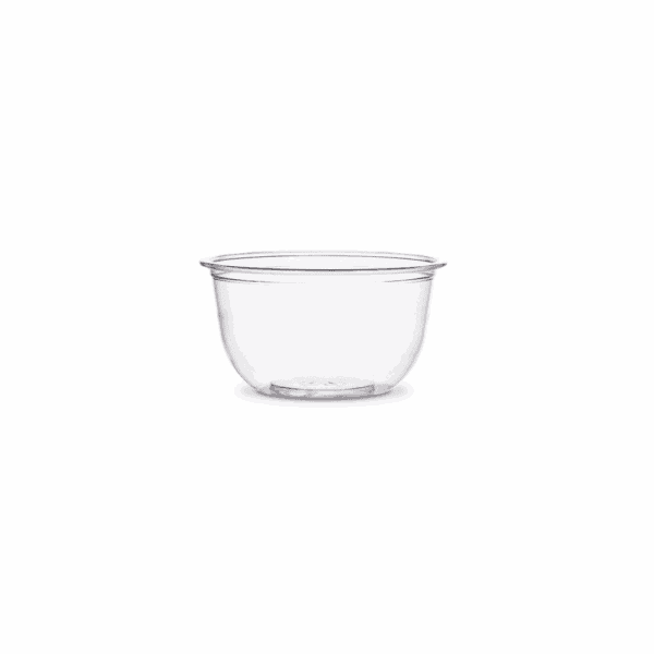 Récipients jetables pour desserts, sauces, yaourts, salades de fruits 236 ml, 100 pcs, compostables et biodégradables.