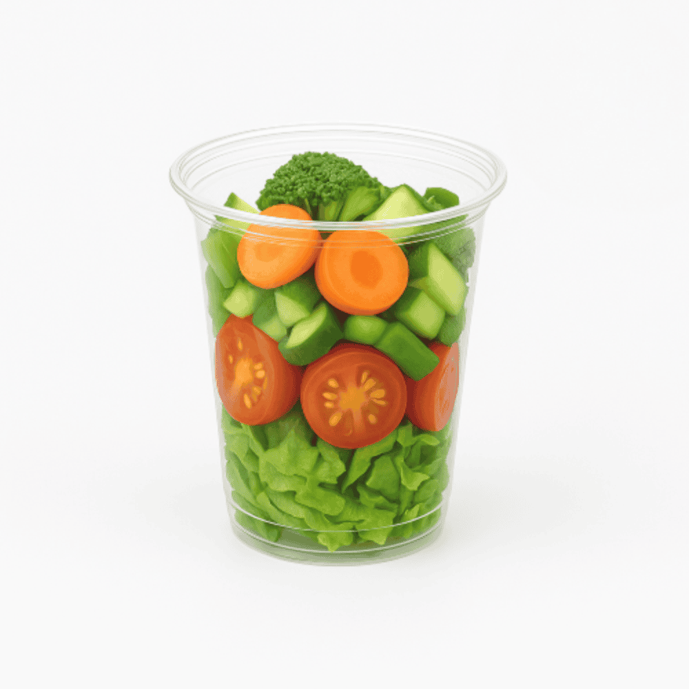 Contenants salade jetables 680ml - Gros lot de 100