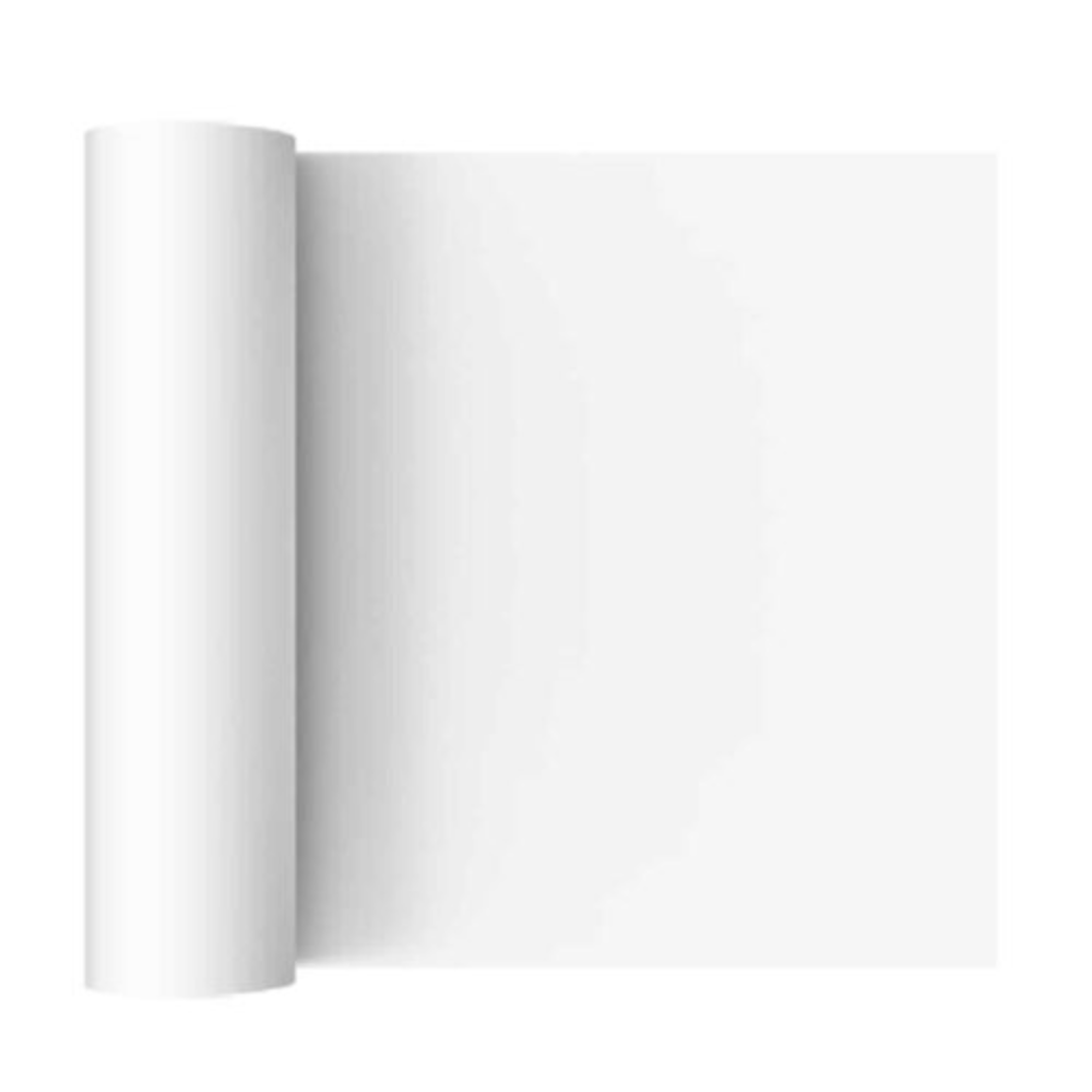 Rouleau de nappe en papier blanc 7x110 cm compostable.