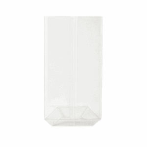 Sacs alimentaires transparents compostables 8+5x18 cm, 200 pcs, certifiés sans plastique et biodégradables.