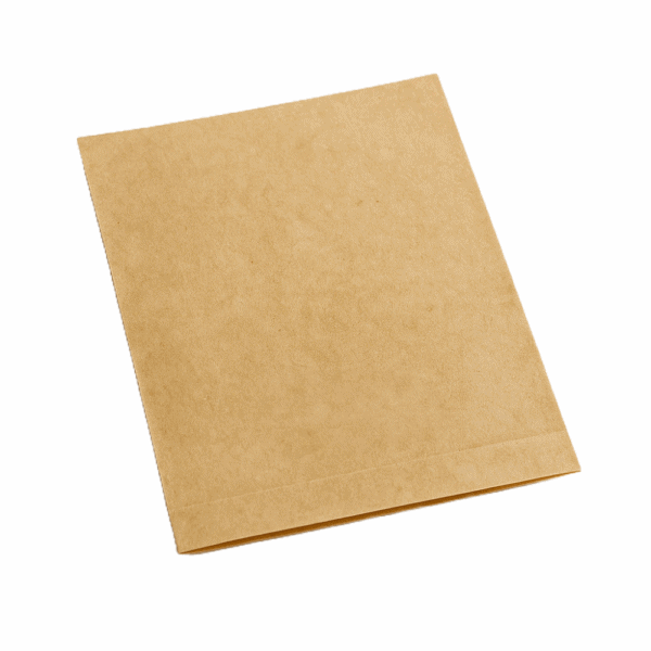 Sac en papier anti-goutte pour friture, dimensions 12+5x16cm, lot de 200.