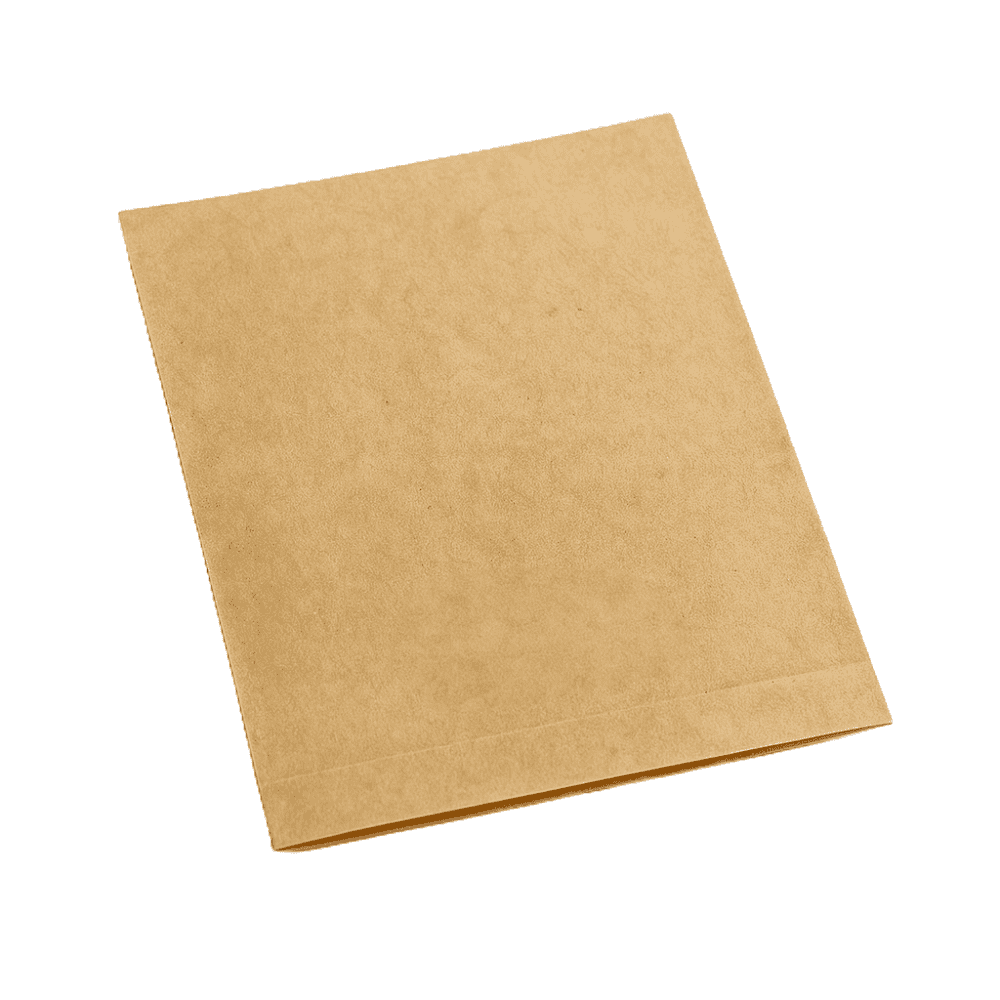 Sac en papier anti-goutte pour friture, dimensions 12+5x16cm, lot de 200.