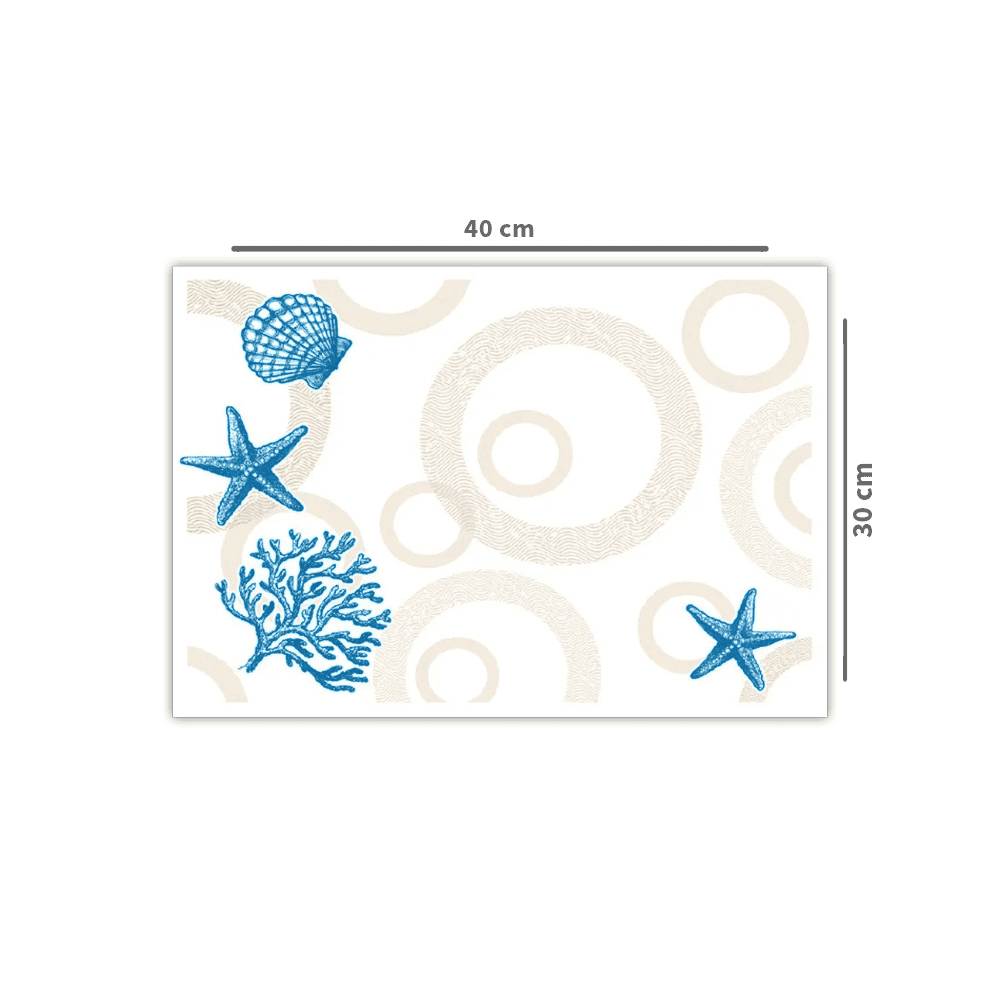Sets de table 30x40 cm motif marin sea fantasy.