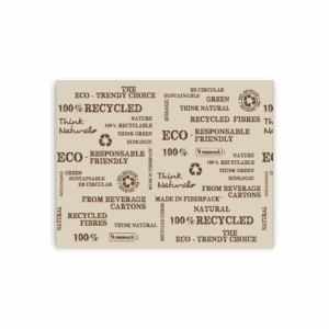 Tapis de bar en papier recyclé 40x31 cm en rouleaux.