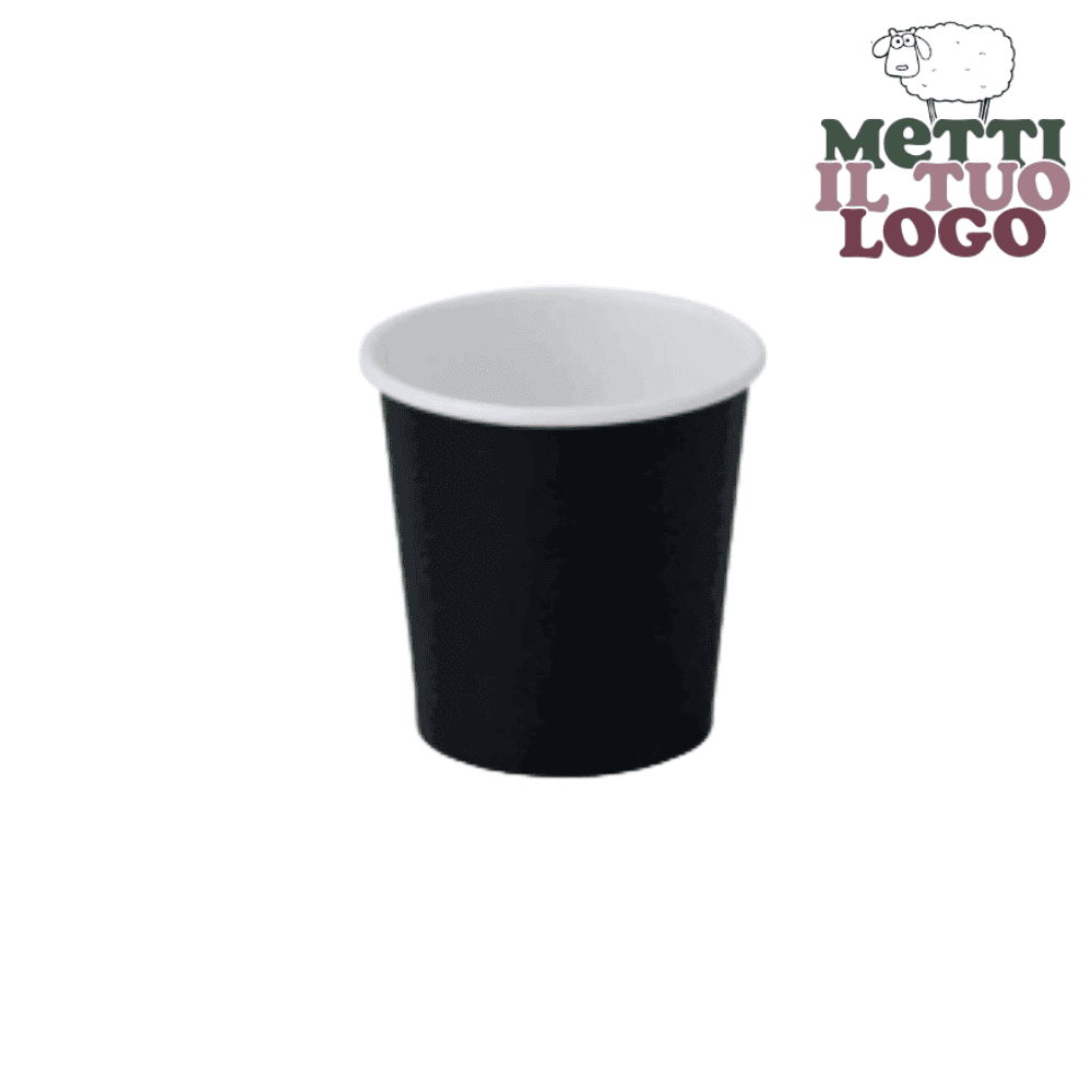 Tasses à café carton noir personnalisables 115 ml - Cliquez pour en savoir plus !