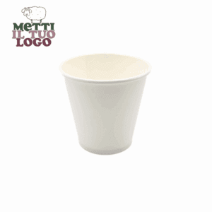 Tasses à café longues compostables personnalisées 220 ml - Écologiques et uniques.