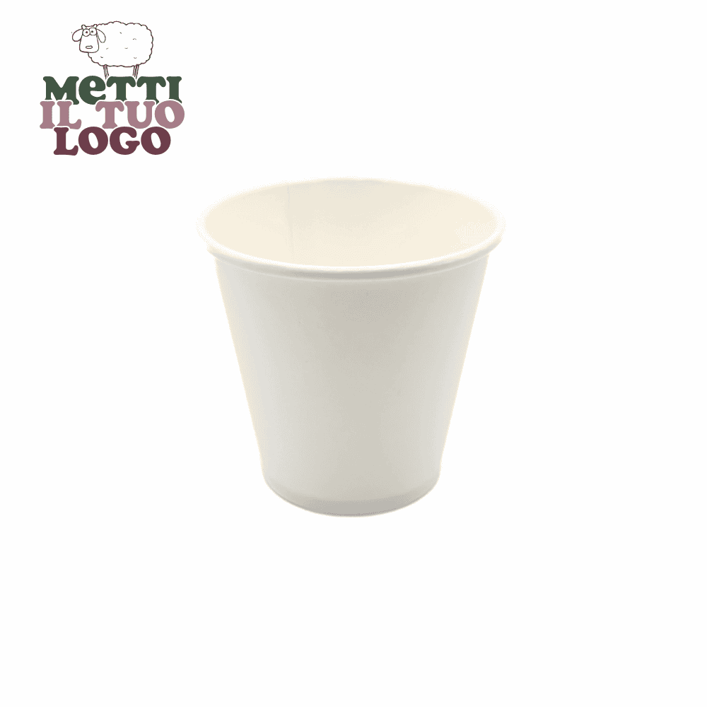Tasses à café longues compostables personnalisées 220 ml - Écologiques et uniques.