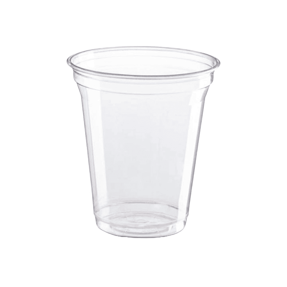 Gobelets en bioplastique PLA transparents 530 ml (marquage 400 ml), lot de 50, compostables.