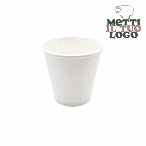 Verres cappuccino personnalisés carton 220ml - Votre logo unique