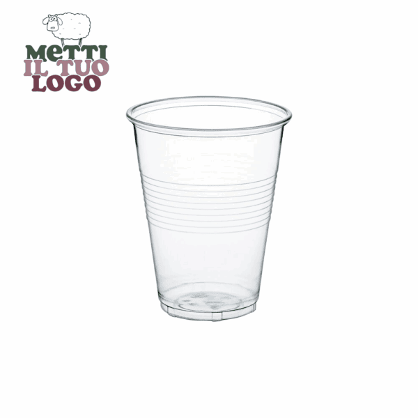 Verres à eau personnalisables bioplastique 200ml - Logo entreprise