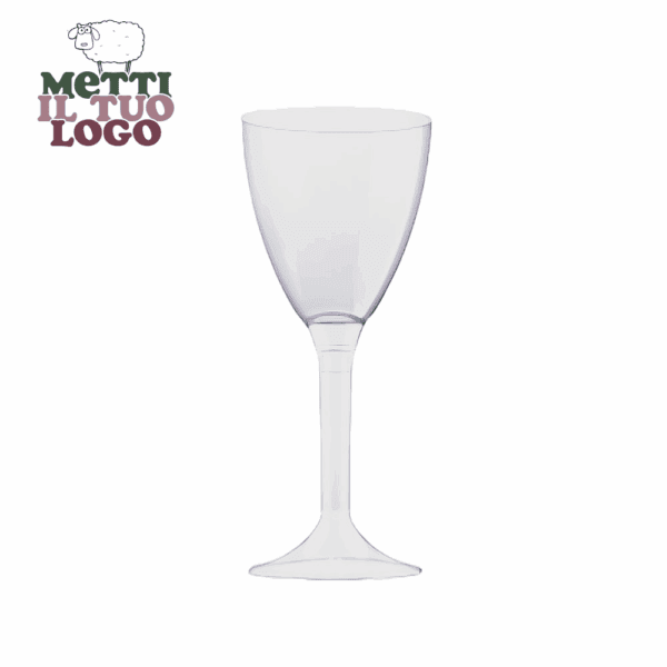 Verres à vin personnalisés PLA 200ml - Écologiques et réutilisables