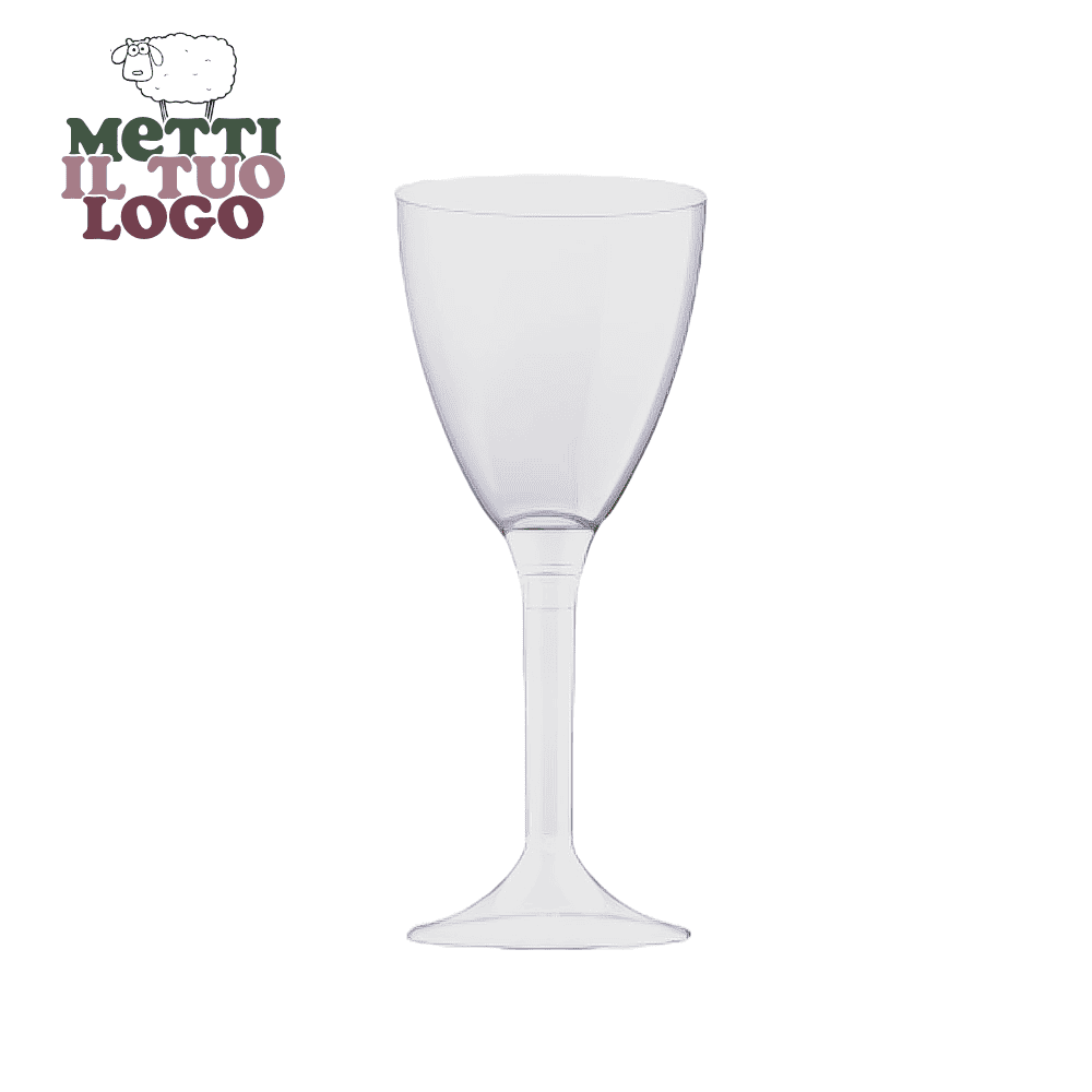 Verres à vin personnalisés PLA 200ml - Écologiques et réutilisables
