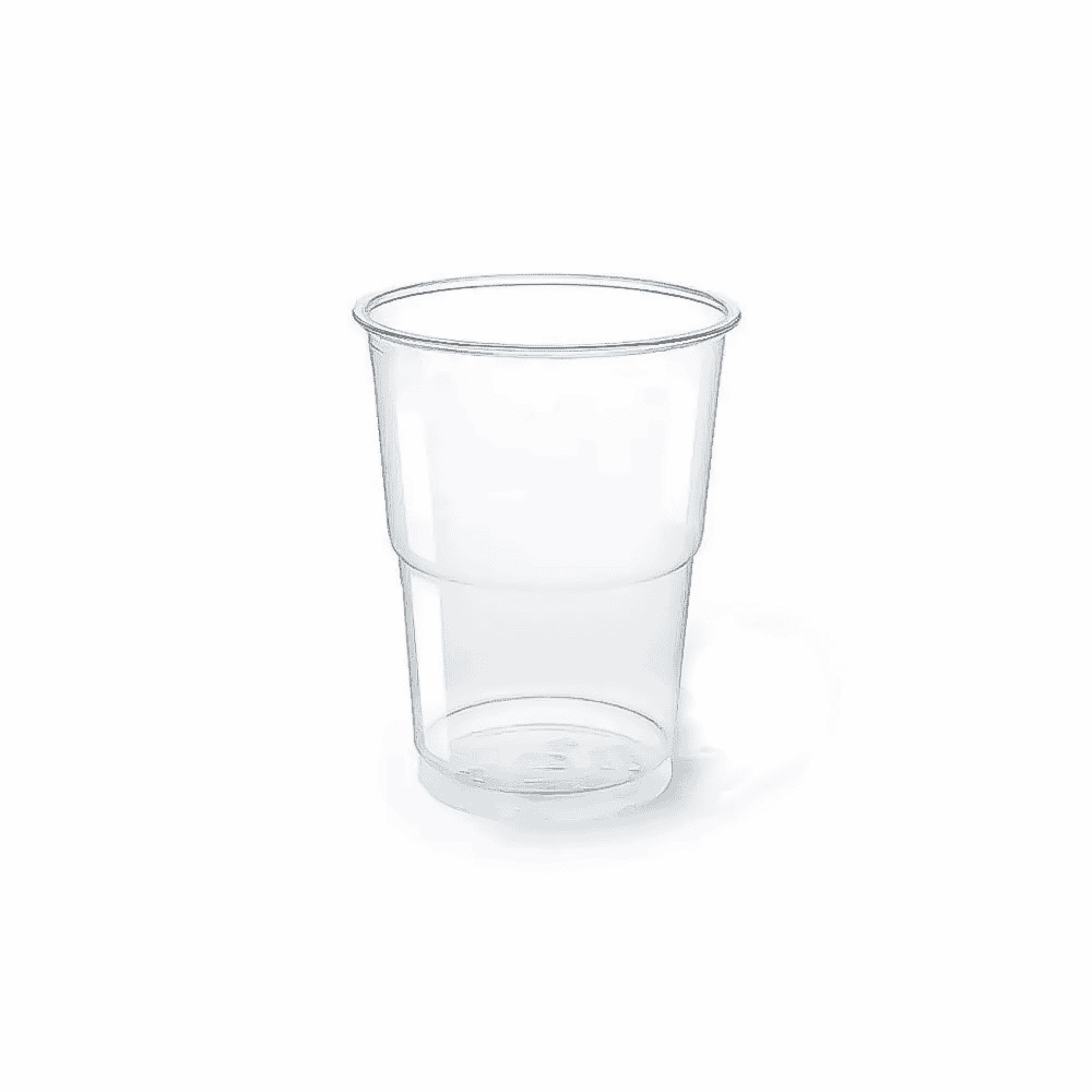 Gobelets biodégradables 330 ml (marquage 250 ml) en PLA, lot de 140, compostables.