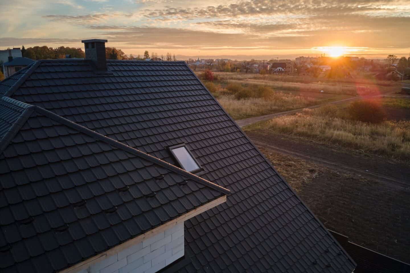 le toit d'une habitation