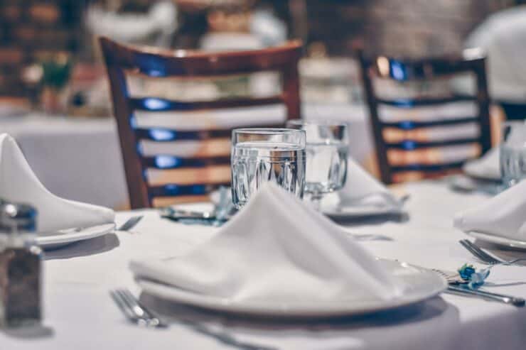 table d'un restaurant