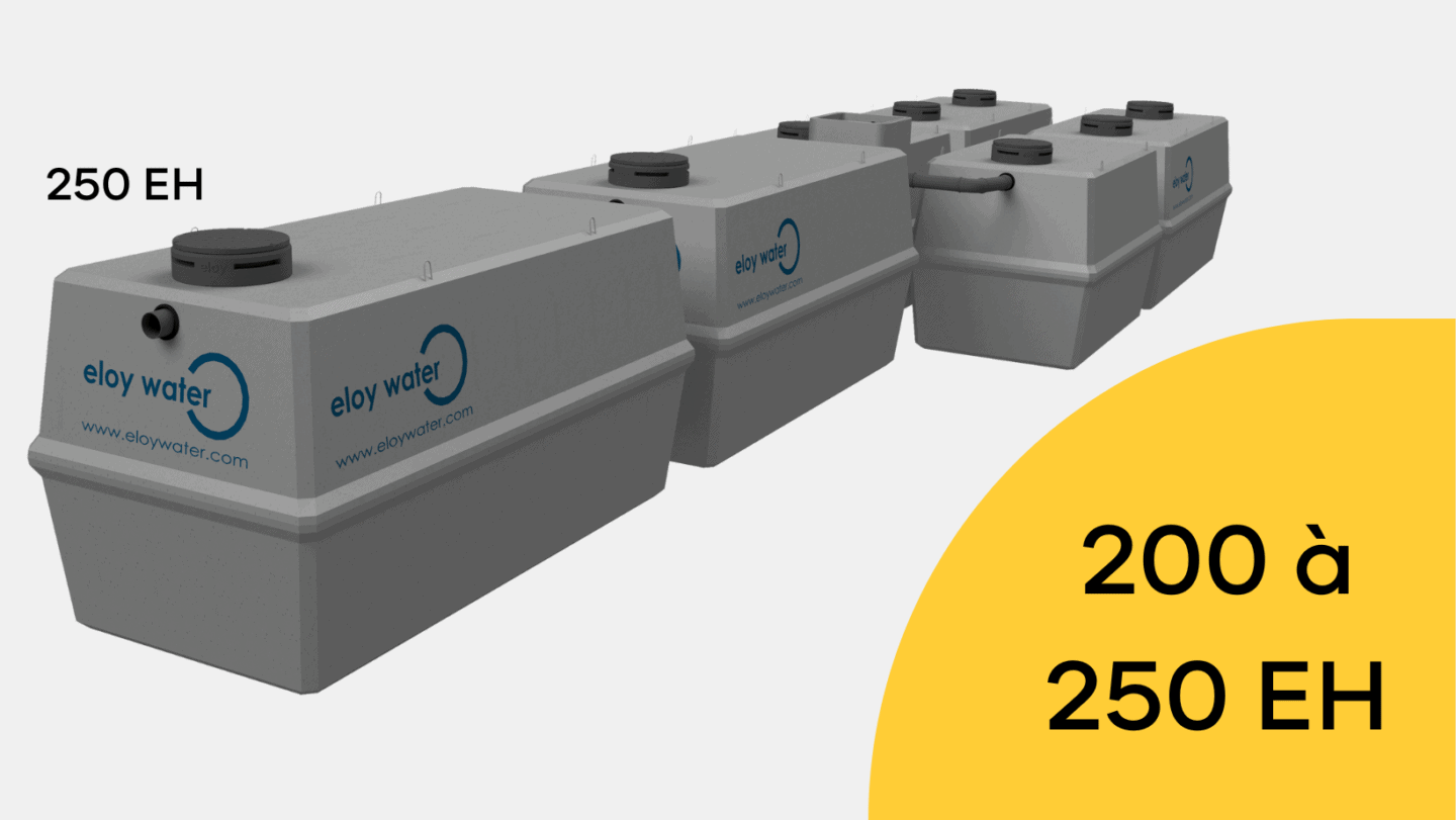 hexa-cuves microstation oxyfix® de 200 à 250 équivalent habitant