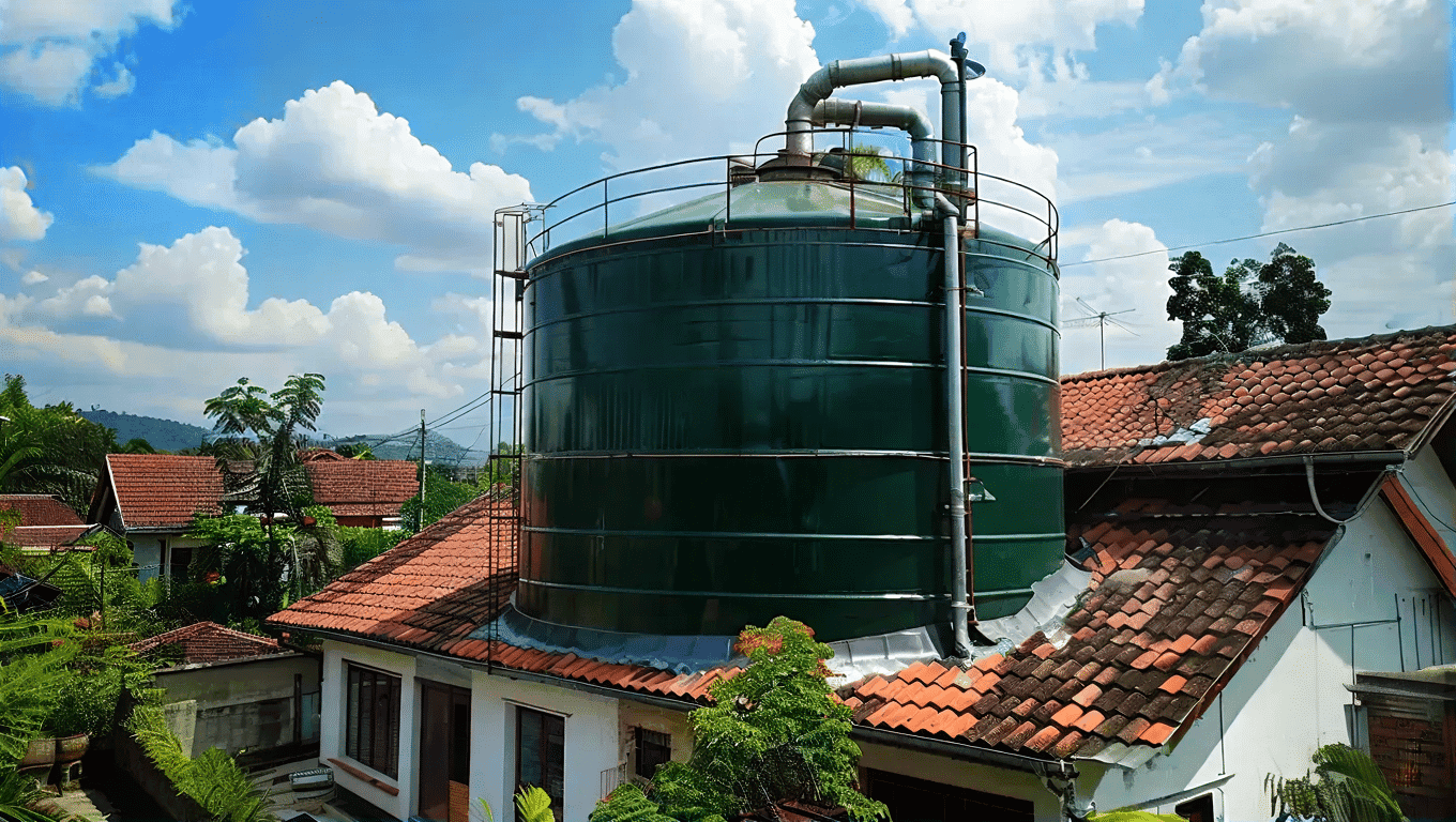 Instalación de un TINACO DE AGUA con BOMBA