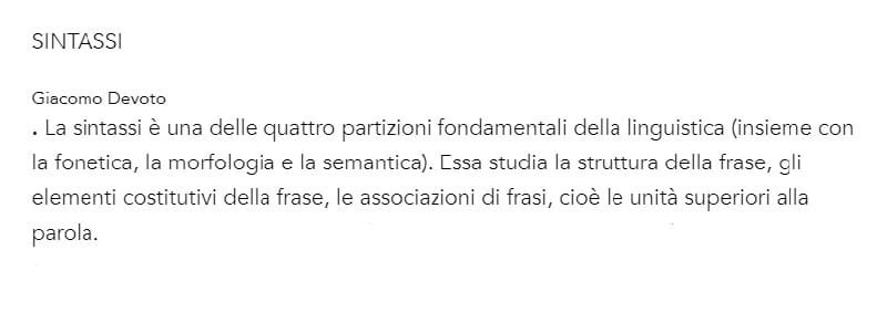 definizione treccani sintassi 1