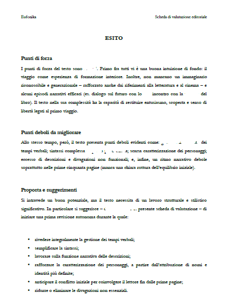 fac simile 4 scheda di valutazione editoriale