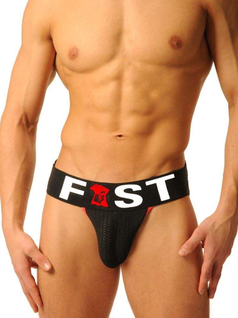  Fist Logo Jock Strap • Schwarz