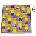 TES11838F Minions Spooky Board Game Contents Minion Monster Snake and ladder