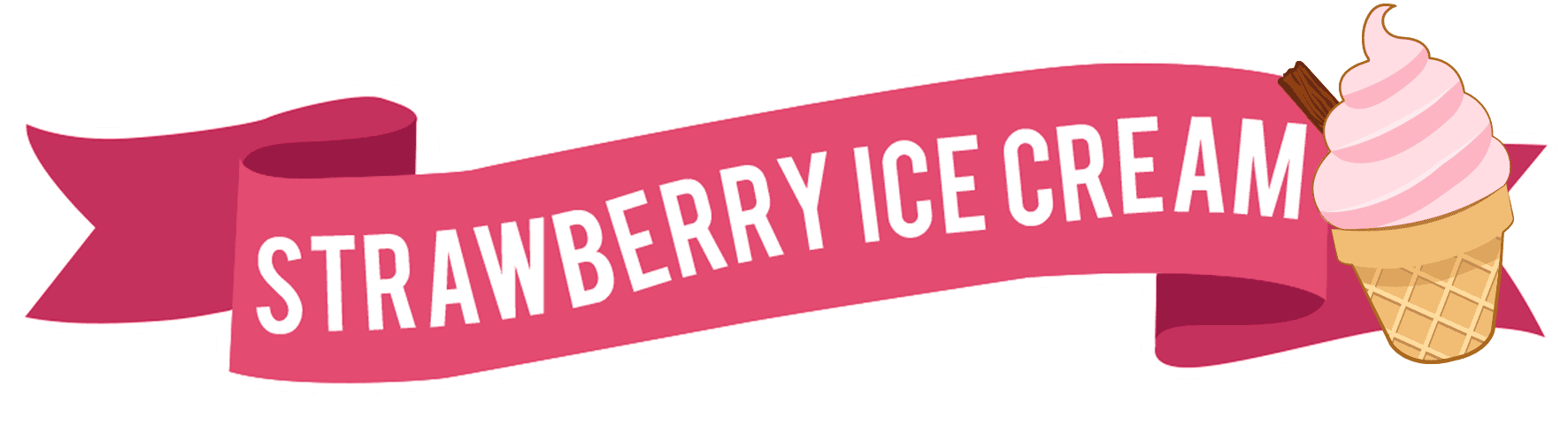 strawberry ice cream banner v2 Mr Creations Strawberry Ice Cream Recipe