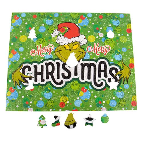 Fizz Creations Grinch Double Sided Puzzle in a tin Front