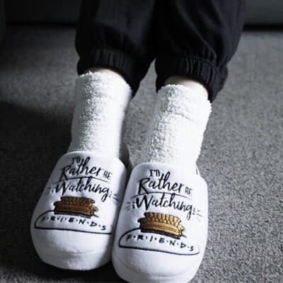 Friends: I'd Rather Be Watching Friends Slippers