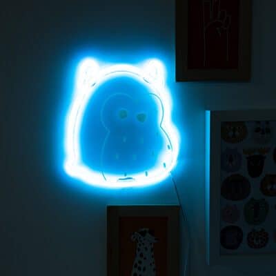 Squishmallows Winston the Owl Neon Light