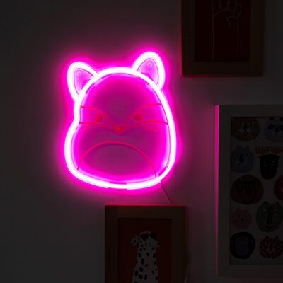 Squishmallows Fifi the Fox Neon Wall Light