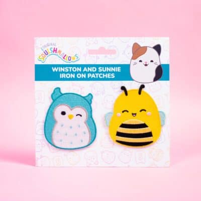 Squishmallows Iron on Patches - Winston & Sunny
