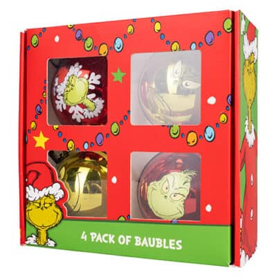 The Grinch 4 Pack Baubles - Image 6