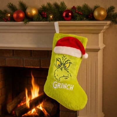 The Grinch Fluffy Stocking