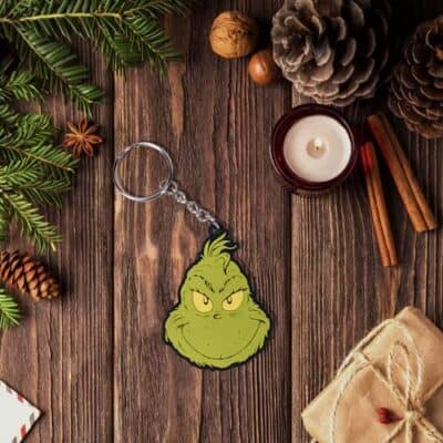 The Grinch Rubber Keyring - Clipstrip