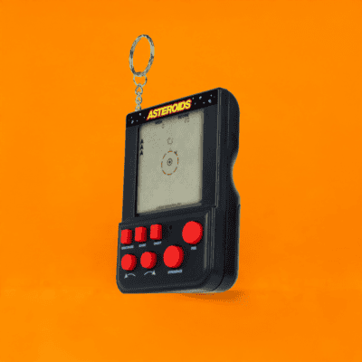 Asteroids Keyring Arcade