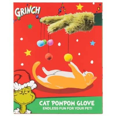 The Grinch Pom Pom Glove Cat Toy