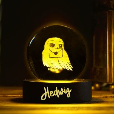Harry Potter Hedwig Crystal Ball Light