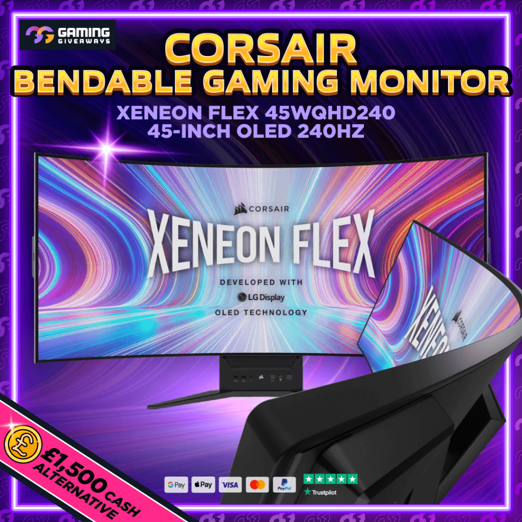 Corsair Xeneon Flex 45" OLED 240Hz Bendable Gaming Monitor (£1,500 Cash alternative)