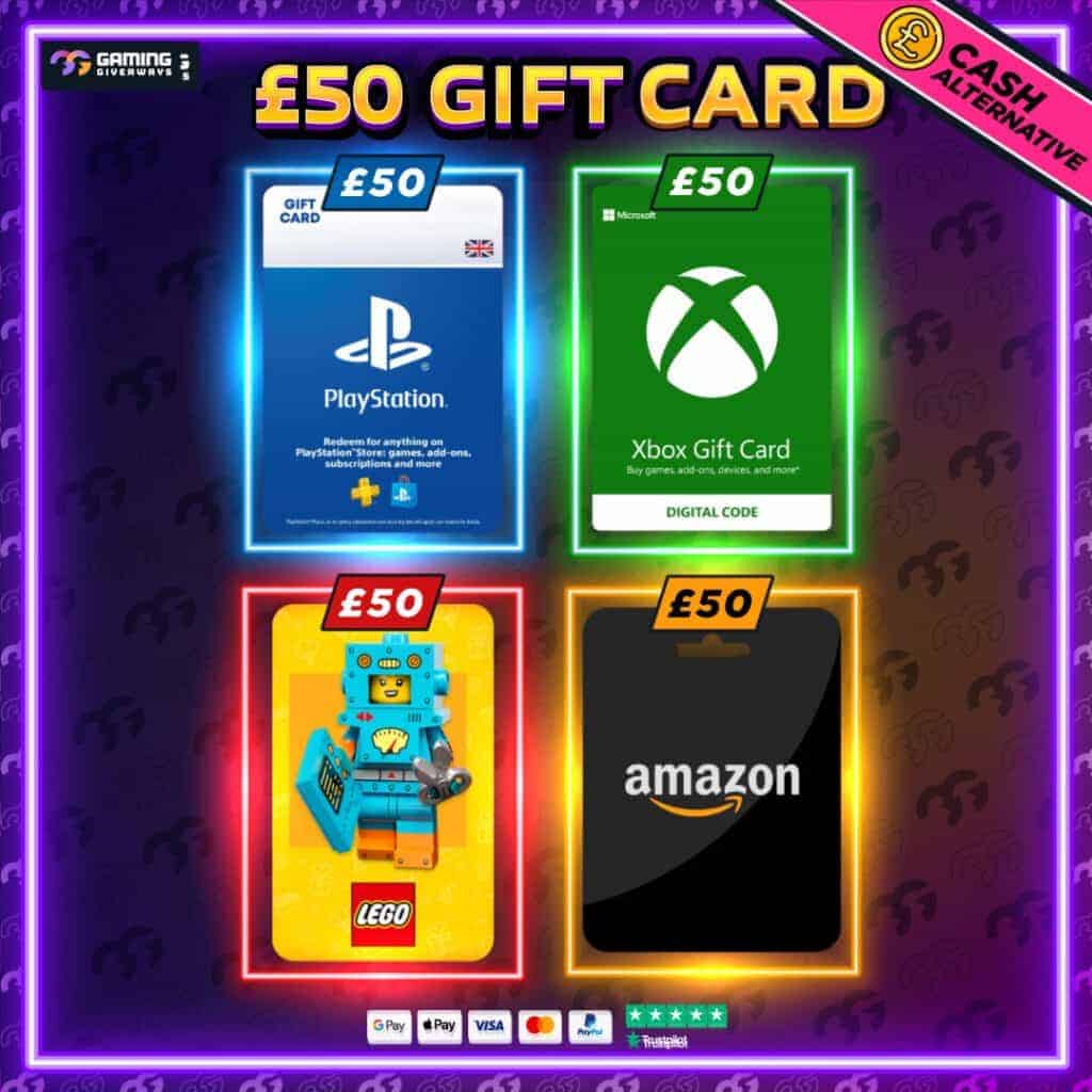 *FREE* You Choose £50 Gift Card