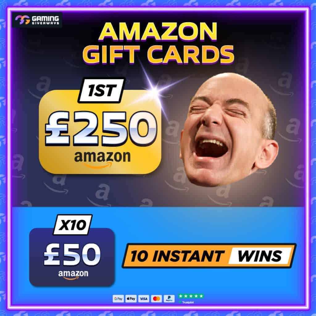 £250 AMAZON PRIME DAY GIFT CARDS + 10 GIFT CARD INSTANT WINS #1
