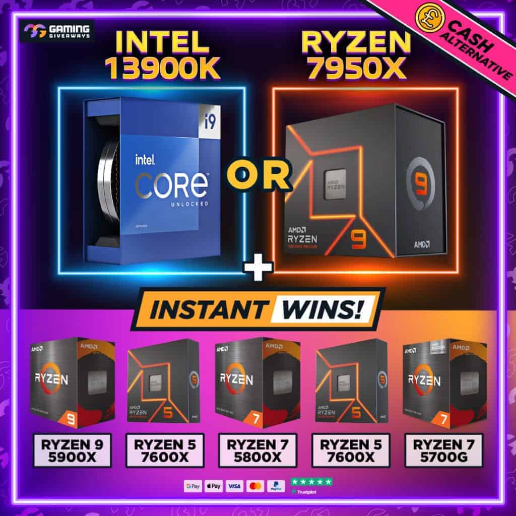Ryzen 7950X or Intel 13900K + 5 instant wins! #3