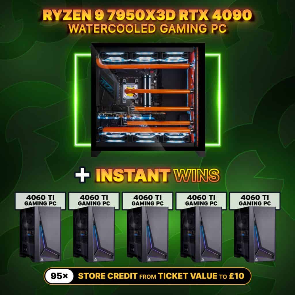 Ryzen 9 7950X3D 4090 Watercooled Gaming PC + 100 instant wins! #2